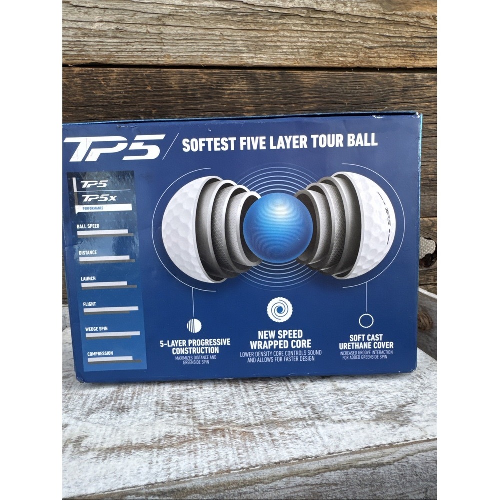 TaylorMade 2024 TP5 Golf Balls 1 Dozen NIB | MSRP = $55 - Picture 3 of 9